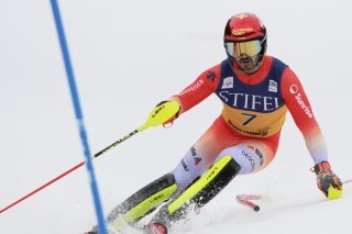 Loïc Meillard espère frapper un grand coup à Levi KEYSTONE/AP/JOHN LOCHER