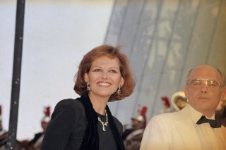 Claudia Cardinale en 1987 au Festival de Cannes.