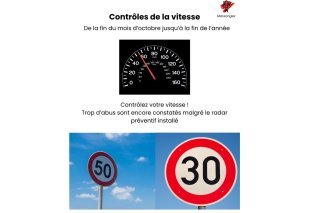 Le message publié sur les réseaux sociaux par la commune