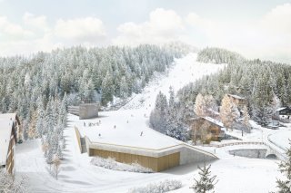 L'aire d'arrivée telle que projetée par le bureau d'architecte Bonnard & Voeffray, à Monthey