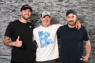 Théodore Georgiadis, Barry Cox et Damien Bruchez (de gauche à droite).