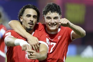 Adrien Llukes (à gauche) est déjà à son deuxième but dans ce Mondial U17.