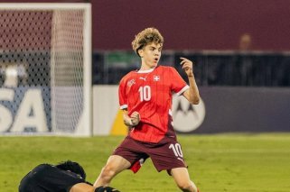 Mladen Mijajlovic, double buteur pour la Nati M17 face au Mexique.