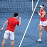Le duo Bencic/Paul a connu la défaite dans le double décisif en finale de la United Cup KEYSTONE/EPA/DAN HIMBRECHTS