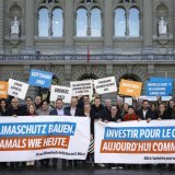 Un fonds pour le climat permet de progresser étape par étape vers un approvisionnement énergétique respectueux de l’environnement (archives). KEYSTONE/ANTHONY ANEX