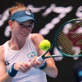 Simona Waltert a été battue d'entrée à Melbourne KEYSTONE/AP/Dita Alangkara