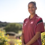 Aurélie Csillag va découvrir le football anglais et le club mythique de Liverpool. KEYSTONE/CLAUDIO THOMA