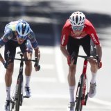 Mauro Schmid (à droite) commence bien la saison "Down Under". KEYSTONE/EPA/MATT TURNER