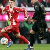 Duel entre Lennart Karl et Fabian Rieder KEYSTONE/EPA/RONALD WITTEK