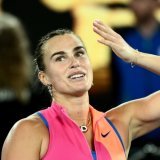 Aryna Sabalenka disputera samedi sa 4e finale de suite à Melbourne KEYSTONE/EPA/JOEL CARRETT