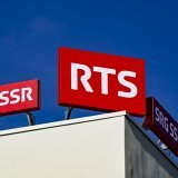 2025 a aussi été marqué par le début du déménagement de la RTS sur son nouveau site de Lausanne-Ecublens (archives). KEYSTONE/JEAN-CHRISTOPHE BOTT