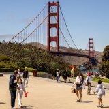 En 2025, une baisse de 10,6% des visiteurs suisses aux Etats-Unis a été essuyée à 361'000 voyageurs. A titre de comparaison, avant la pandémie, en 2019, ils étaient 474'550 à avoir visité les USA. KEYSTONE/AP San Francisco Chronicle/STEPHEN LAM