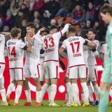 La joie des Valaisans sur l'égalisation de Chipperfield.