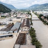 A l'été 2024, le débordement du Rhône avait fait de gros dégâts dans la région de Sierre et Chippis (photo d'archives).