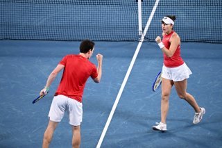 Le duo Bencic/Paul a connu la défaite dans le double décisif en finale de la United Cup KEYSTONE/EPA/DAN HIMBRECHTS