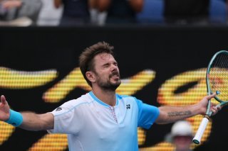 La joie de Stan Wawrinka après sa victoire au 1er tour à Melbourne KEYSTONE/AP/Asanka Brendon Ratnayake