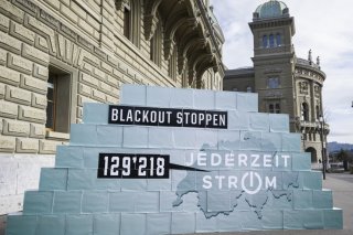 L'initiative "Stop au blackout" a été déposée en février 2024 (archives). KEYSTONE/ANTHONY ANEX
