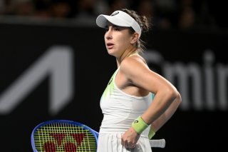 Belinda Bencic a subi un revers fâcheux face à la jeune Tchèque. KEYSTONE/EPA/LUKAS COCH