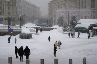Moscou a connu des chutes de neige record en janvier. KEYSTONE/AP/Alexander Zemlianichenko