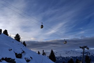 L'exercice a eu lieu après la fermeture du domaine skiable