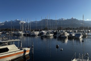 Le port du Bouveret.