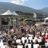 Pas demain la veille qu'une fanfare pourra rejouer dans de telles conditions (bicentenaire à Sion le 7 août 2015)