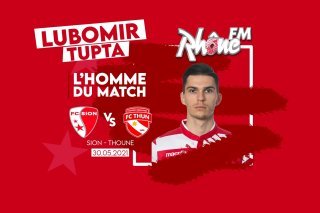 Lubomir Tupta homme du match Sion-Thoune