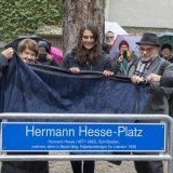 L'écrivain Hermann Hesse, prix Nobel de littérature, a désormais une place à son nom à Bâle, ville où il a vécu de nombreuses années.