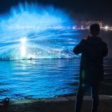 Le projet "Emergence" by Odonata, présenté en avant-première mercredi, deux jours avant l'ouverture du Geneva Lux Festival.