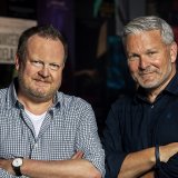 Thierry Jobin, gauche, directeur artistique du FIFF et Mathieu Fleury, droite, président du FIFF, ont dévoilé mercredi la programmation de la 36e édition du festival. (Archives)