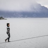 Tatiana-Mosio Bogonga explique ne pas chercher la performance, mais proposer une démarche poétique.