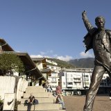 La célèbre statue de Freddie Mercury de Montreux, ville où vivait le chanteur, n'est désormais plus unique au monde: une deuxième statue vient d'être inaugurée en Corée du Sud. (archives)