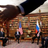 Photographe pour l'agence Reuters, Denis Balibouse est primé pour une photo du sommet entre Joe Biden et Vladimir Poutine à Genève en juin dernier (archives).