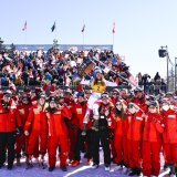 Priska Nufer et l'équipe de Suisse à Crans-Montana
