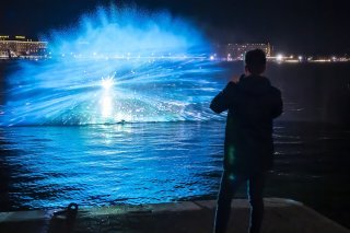 Le projet "Emergence" by Odonata, présenté en avant-première mercredi, deux jours avant l'ouverture du Geneva Lux Festival.