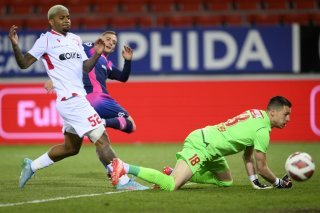 Kevin Fickentscher impuissant sur l'un des buts de Lugano samedi dernier à Tourbillon
