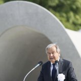 "Qu'avons-nous appris du champignon atomique qui a gonflé au-dessus de cette ville?", a déclaré Antonio Guterres alors que les inquiétudes autour du nucléaire se ravivent.