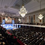 Le gala de clôture des festivités du 125e anniversaire du premier Congrès sioniste a réuni 1200 invités lundi soir dans la salle de musique du casino de Bâle.