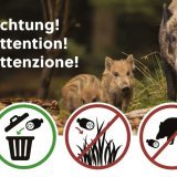 Ces affiches de l'Office fédéral de la sécurité alimentaire et des affaires vétérinaires pourraient bientôt se retrouver sur les aires d'autoroutes.