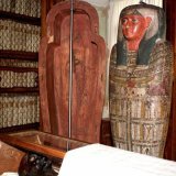 Le metteur en scène Milo Rau demande que la momie exposée dans la bibliothèque de l'abbaye de St-Gall soit rapatriée en Egypte (archives).