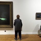 L'exposition présente une cinquantaine d'oeuvres d'artistes ukrainiens sur le thème de la nuit.