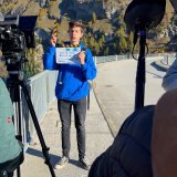 Le tournage du film "la conquête de l'eau" au Rawyl.