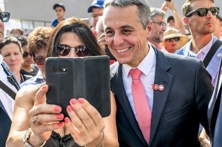 A Lausanne, la population n'a pas boudé son plaisir de rencontrer le président de la Confédération Ignazio Cassis lors de la Fête nationale.