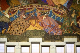 La fresque monumentale du peintre Ernest Bieler fête ses 100 ans.