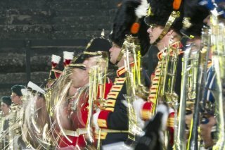 L'Avenches Tattoo vivait cette année sa dernière édition dans les arènes avant de devoir déménager au Haras national, le temps de rénover l'amphithéâtre (archives).
