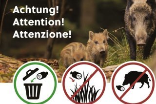 Ces affiches de l'Office fédéral de la sécurité alimentaire et des affaires vétérinaires pourraient bientôt se retrouver sur les aires d'autoroutes.