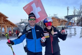 Bertrand Dubuis et Fanny Smith à Ushuaïa