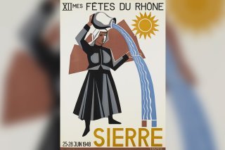 L'affiche des Fêtes du Rhône de 1948 à Sierre