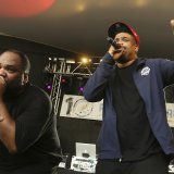 David Jude Jolicoeur, à droite sur le cliché, avait parlé publiquement de ses problèmes d'insuffisance cardiaque ces dernières années (archives).