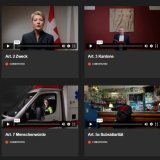 Chaque article de la Constitution fédérale a été lu face à la caméra par une ou plusieurs personnes pour le projet "Constitutio". (capture d'écran)